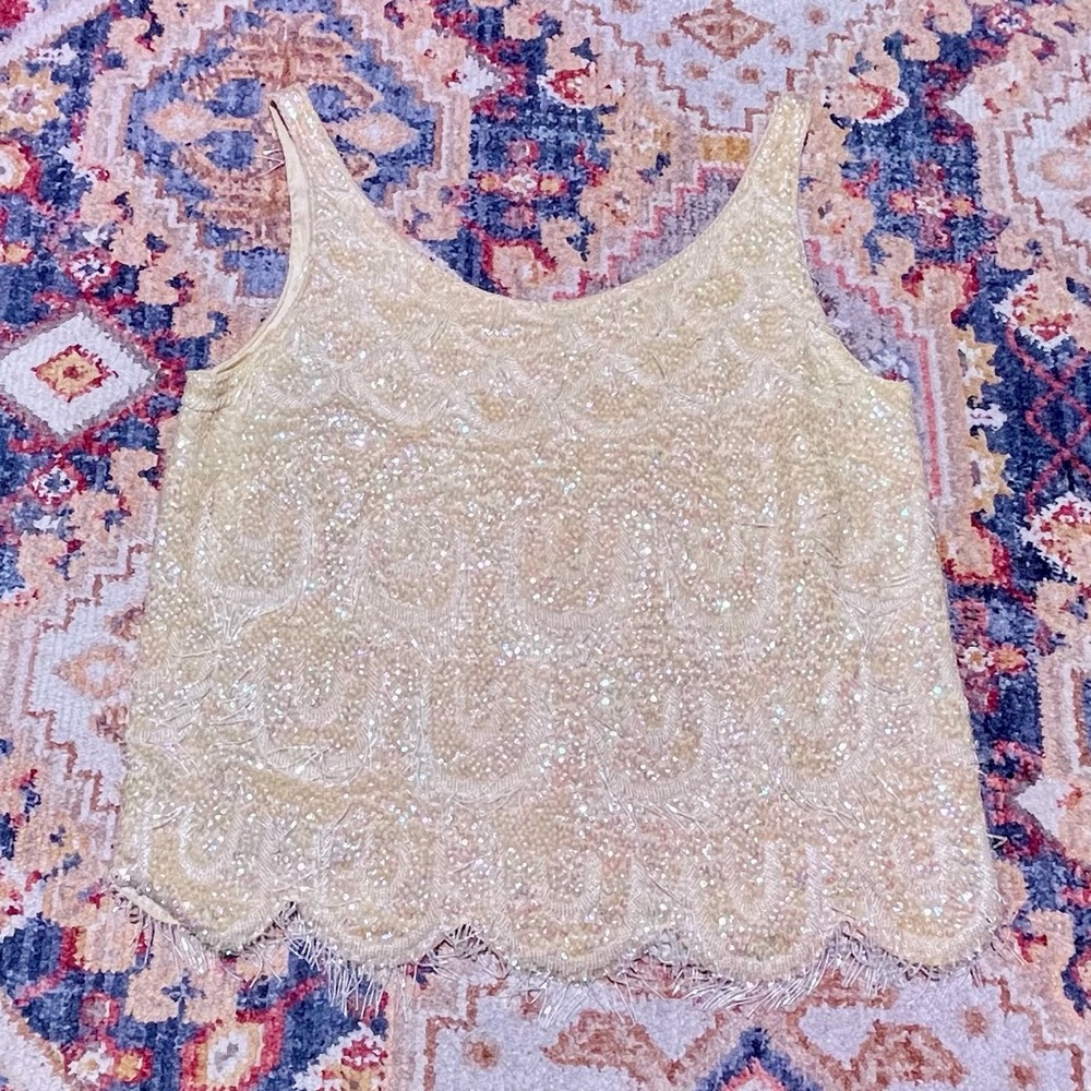 60s Sparkly Sequin Top